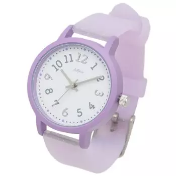 [Fieldwork] Women s Watch Analog Silicone Belt Lamibell Purple KDS014-4