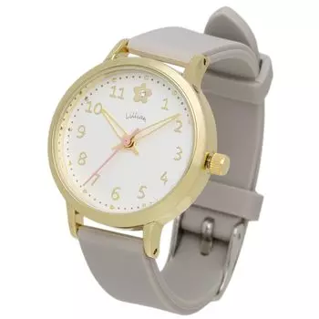 [Fieldwork] Women s Watch Analog Silicone Belt Retes Gray YM112-2