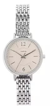 [Fieldwork] Женские часы Analog Metal Band Slim Simple Easy to See Opus Silver Grey JN042-2
