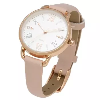 [Fieldwork] Женские часы с аналоговым кожаным ремешком и циферблатом Stone Elegant Pink Lassie JN010-3
