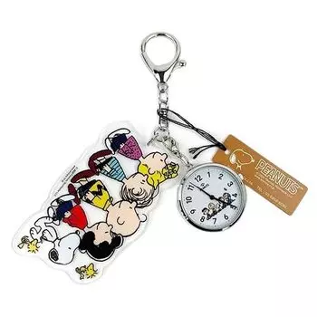 [Fieldwork] Женские часы Snoopy Analog Keychain Watch Silver PNT035-1