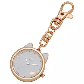 [Fieldwork] Женские карманные часы аналоговый брелок для часов сумка Charm Белый MKK2305P-1