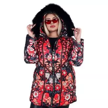 Fierte Женское пальто больших размеров Ayl61959 Надувная фиксированная толстовка с капюшоном