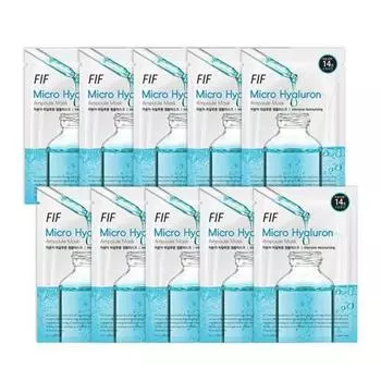 FIF Micro Hyaluron Ampoule Тканевая маска, 10 шт.