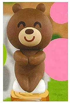 fig Irasutoya Bear Gacha Gacha Capsule Toy Chokkori-san [7. (smiling)] (single item)