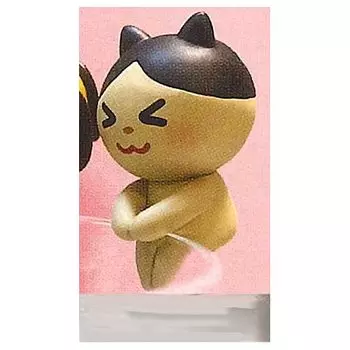 fig Irasutoya Neko Gacha Gacha Capsule Toy Chokkori-san [6. (Gyu)] (single item)