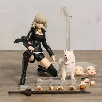 Figma 418 Fate Grand Order Sabre Altria Pendragon Alter Shinjuku Ver. Подвижная сборная фигурка, модель игрушки no original box