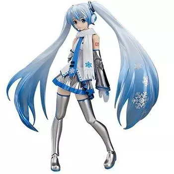 figma Character Vocal Series 01 Хацунэ Мику Снежная Мику окрашенная подвижная фигурка Немасштабная ABS&PVC белый