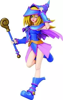 figma Duel Monsters Black Magician Girl Раскрашенная подвижная фигурка Перепродажа Yu-Gi-Oh! Немасштабируемый АБС и ПВХ