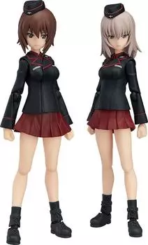 figma Girls Panzer the Movie Maho Nishizumi Erika Itsumi Set окрашенная подвижная фигурка & & немасштабируемая ABS&PVC