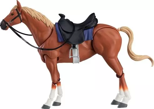 figma horse plastic painted movable figure ver.2 [chestnut] non-scale