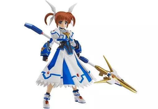 figma Magical Girl Lyrical Nanoha ФИЛЬМ 2nd Nanoha Takamachi Excelion Mode окрашенные подвижные A s ver. (Немасштабная фигурка из АБС и ПВХ)