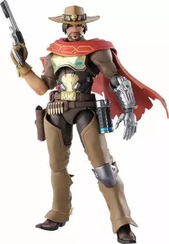 figma Overwatch McCree немасштабная подвижная фигурка из ABS и ПВХ, окрашенная