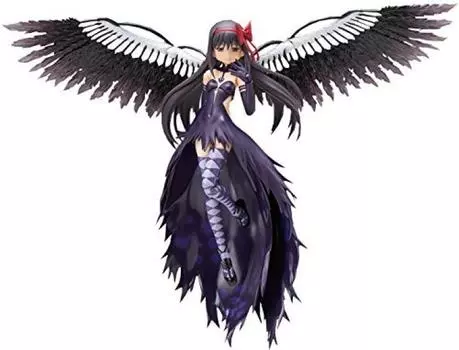 figma Puella Magi Madoka Magica the Movie Tale of Rebellion Devil Homura Painted Movable Figure [New Edition]