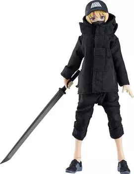 figma Styles женское тело с технической одеждой, координируемая окрашенная подвижная фигурка [Юки] немасштабная ABS&PVC чёрный