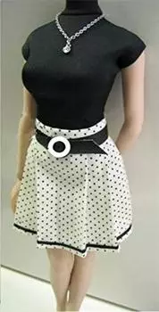 Figure Beautiful Office and Shot Skirt Clothes Set and necklace are not [TOYBARJAPAN] 1/6 Accessories/College Student, Lady, Turtleneck, Belt, (Body,