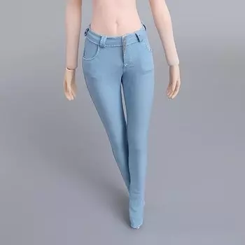 Figure CD026 Light Blue Beautiful Women Jeans and head not [TOYBARJAPAN] 1/6 Accessories/CDToys (Body included)