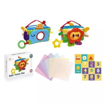 Figure Model Baby Facial Tissue Box Decorative Early Education Model Toy Children/Kids set