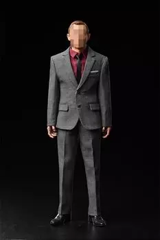 Figure Suit Outfit Evening and body not Gray 1/6 Accessories/Men s Men s Set/Banquet Dress, Dress, (Head included)