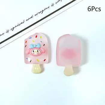 Миниатюрные фигурки, милые светящиеся мультяшные мороженые, микро-пейзажные украшения для украшения дома, украшения для автомобиля, аксессуары для комнаты