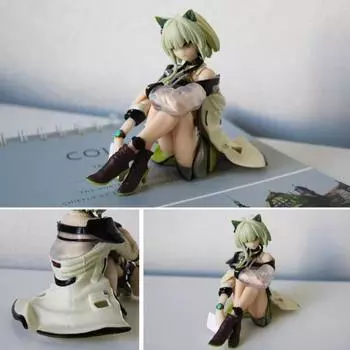 Фигурка 9 см, модель, украшение, мелкие детали, игра, аниме, фигурка красавицы, коллекция для хобби бежевый