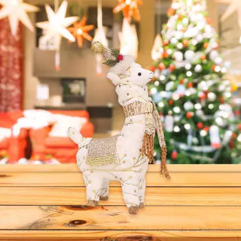 Фигурка альпака кукла-украшение рождественская стоячая для офиса праздник 22cmx8cmx38cm