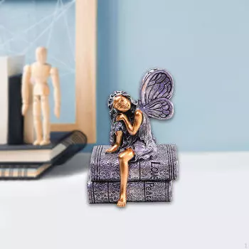 Фигурка ангела для украшения стола в гостиной или офисе Sitting Book Angel