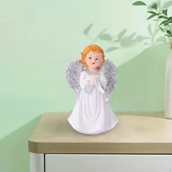 Фигурка ангела, статуя девушки, креативное украшение для рабочего стола, маленькая скульптура для книжной полки, вход в спальню Style A