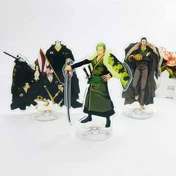 Фигурка аниме, акриловая подставка, модель OP Луффи, Санджи, Нами Зоро, украшение для стола, Коллекционная игрушка, размер белый