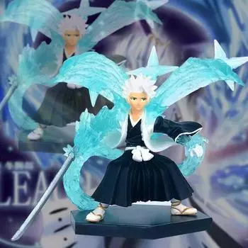 Фигурка аниме Bleach Kuchiki Byakuya Hitsugaya Toushirou, акриловый брелок для украшения, коллекция, модель игрушки, детская кукла 10 см синий