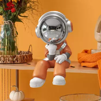Фигурка астронавта, коллекционная скульптура для гостиной и стола синий