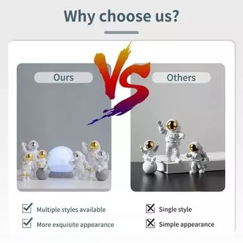 Фигурка астронавта, статуэтка, лунный космонавт, скульптура, обучающая игрушка, настольное украшение для дома, модель украшения астронавта в подарок