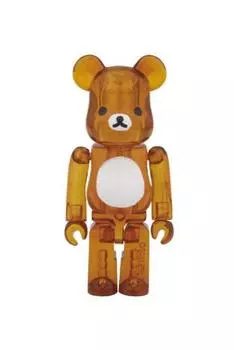 Фигурка Bearbrick Rilakkuma, окрашенная в прозрачный цвет, версия BE@RBRICK. АБС и ПВХ