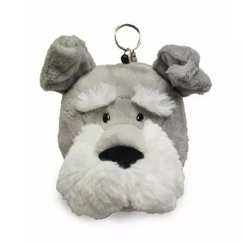 Фигурка Чехол для пропуска Шнауцер Чехол для пропуска Мягкая игрушка Чехол для пропуска Чехол для ID [NICI] серый