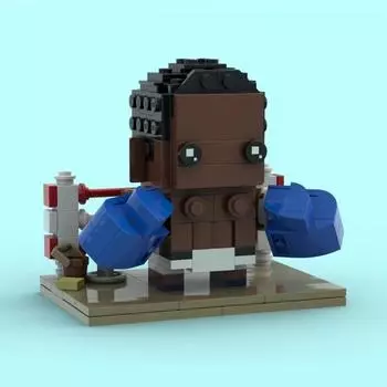 Фигурка чемпиона по боксу, коллекционная кукла Али, наборы строительных блоков, кирпичи для самостоятельной сборки, игрушки для детей, взрослых, рождественские подарки