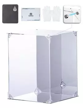 Фигурка COOLTAKU Акриловая УФ-основа Задняя часть Магнит Передняя часть Коллекция Дополнительная сборка Акриловый дисплей Ткань для очистки пятен в комплекте 25 x Глубина 25 x Высота 30