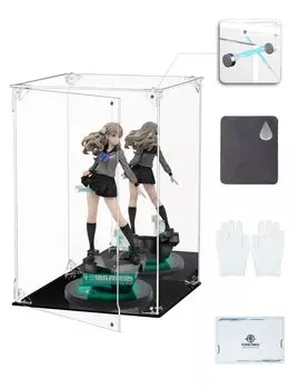 Фигурка COOLTAKU с УФ-защитой, магнитом спереди, коллекция, дополнительная сборка, акриловый дисплей, салфетка для очистки пятен, в комплекте 20 x Глубина 20 x Высота 30, черное основание сзади