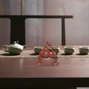 Фигурка цыпленка для любителей чая, миниатюрный декор для домашнего питомца Red Gloves