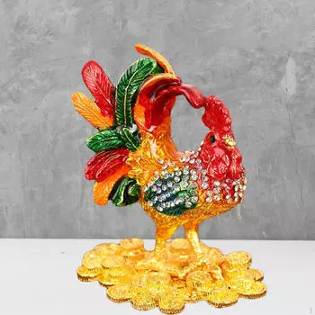 Фигурка цыпленка шкатулка для украшений животное настольный декор украшение безделушка Style B