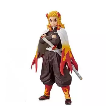 Фигурка Demon Slayer Rengoku Kyoujurou 17 см с ковриком для мыши Demon Slayer