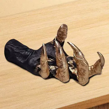 Фигурка демонической руки настенная вешалка украшение на Хэллоуин легкая для гостиной универсальная смола