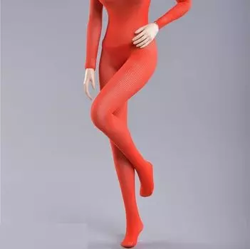 Фигурка Девушка Игрушки Красные Чулки для всего тела Женский Солдат Гардероб Бесшовные Колготки Голова и штаны не [TOYBARJAPAN] 1/6 Аксессуары/Огонь FG-YC-006E красный