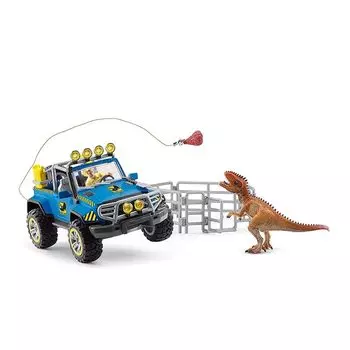 фигурка динозавра schleich 4WD для бездорожья и динамометрического стенда 41464
