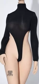 Фигурка для TBLeague Body Black Sexy Beautiful Women Bodywear Leotard Swimsuit и голова не [TOYBARJAPAN] 1/6 Аксессуары/Подходит (Тело включено) чёрный