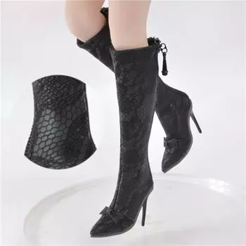 фигурка для TBLeague нормального размера сексуальная красивая женская офисная кожаная в стиле высокие каблуки длинные сапоги и голова не черная [TOYBARJAPAN] 1/6