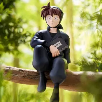 Фигурка Дои Хансуке Версия фильма Нинтама Рантаро Докутакэ Ниндзя Сильнейшая стратегия Фигурка пробки для лапши Дои Хансуке Официальная команда