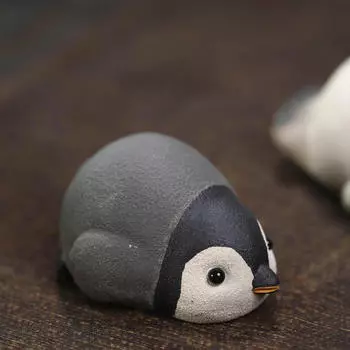 Фигурка домашнего животного ручной работы из фиолетовой глины для сада влюбленных Seal