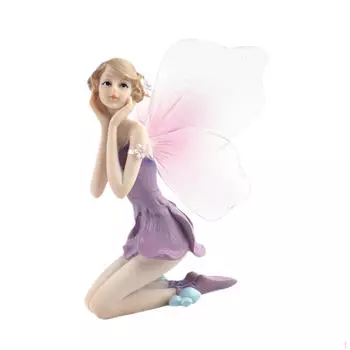 Фигурка феи, скульптура девушки для украшения дома, смоляной ангел, украшение для стола и полки Hands Support Face