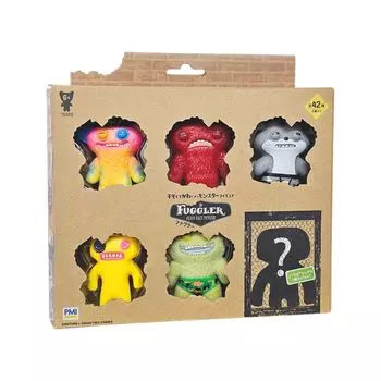 Фигурка Fuggler Deluxe Open Box E, 6 предметов, коллекционные фигурки Fuggler, секретная зона, содержит или редкую FG2060E Подлинный продукт Обычные персонажи!