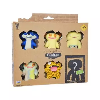Фигурка Fuggler Deluxe Open Box G 6 шт. Коллекционные фигурки Fuggler, секретная зона, содержит или редкую FG2060G Подлинный продукт Обычные персонажи!